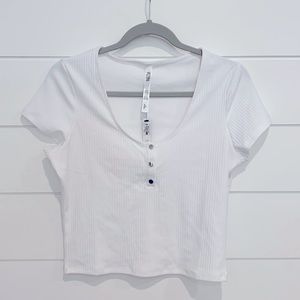 Victoria Sport white crop top